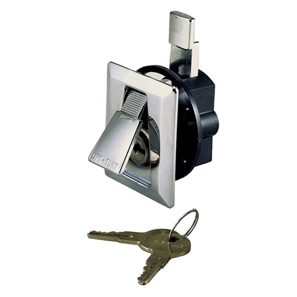 Perko® - 2-1/4" L x 2" W Flush Locking Slam Latch with 2 Keys