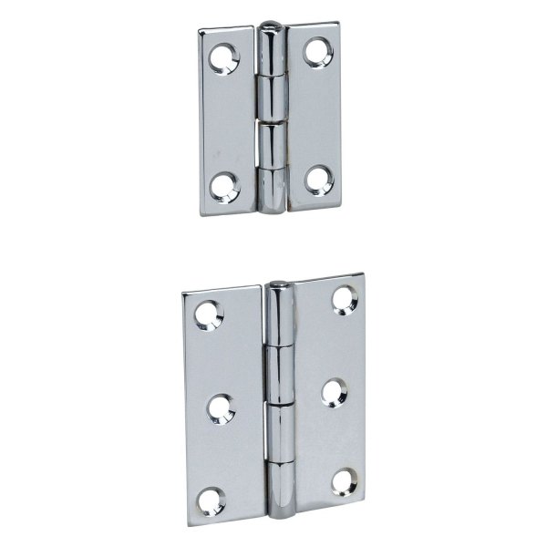 Perko® - 1-1/2" L x 1-1/2" W Chrome Plated Brass Butt Hinges with Fast Pin