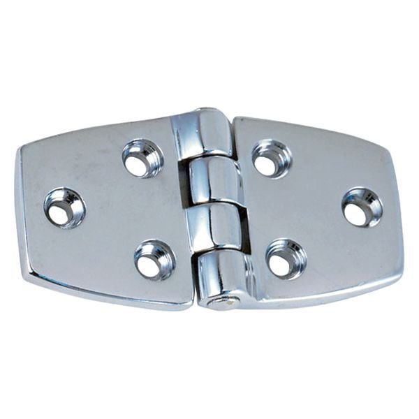 Perko® - 3" L x 1-1/2" W Chrome Plated Bronze Butt Hinges with Fixed Pin