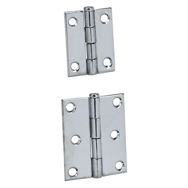 Perko® - 1-1/2" L x 1-1/2" W Chrome Plated Brass Butt Hinges with Removable Pin