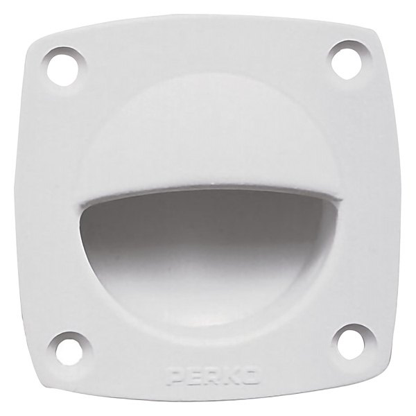 Perko® - 2-1/4" L x 2-1/4" W White Polymer Flush Pull