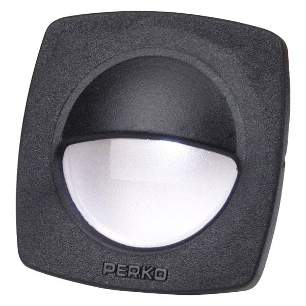 Perko® - 2.25"L x 2.25"W 12V DC White Recessed Screw Mount Incandescent Courtesy Light with Snap-on Front Cover