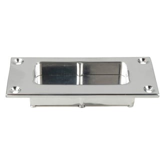 Perko® - 3-11/16" L x 1-11/16" W Chrome Plated Zinc Alloy Flush Pull