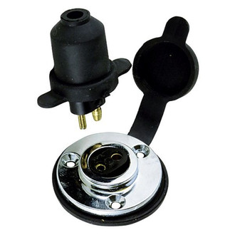 Perko® - 15 A 12/32 V 14 AWG Chrome Plated Brass Deck Connector