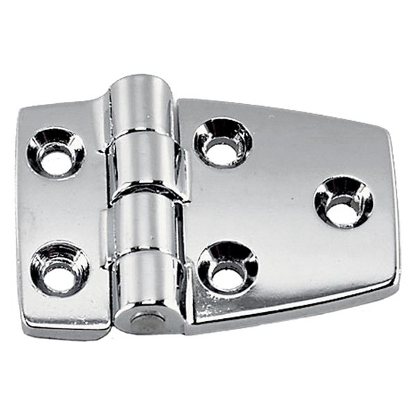 Perko® - 2-1/4" L x 1-1/2" W Chrome Plated Zinc Short Side Hinges with Fixed Pin