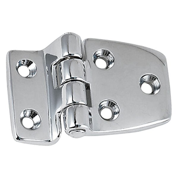 Perko® - 2-1/2" L x 1-1/2" W Chrome Plated Zinc Offset Short Side Hinges with Fixed Pin