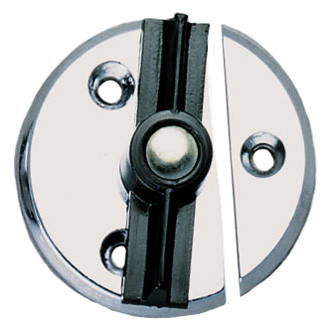 Perko® 1216DP0CHR - 1-3/4" O.D. Zinc Door Buttons with Spring