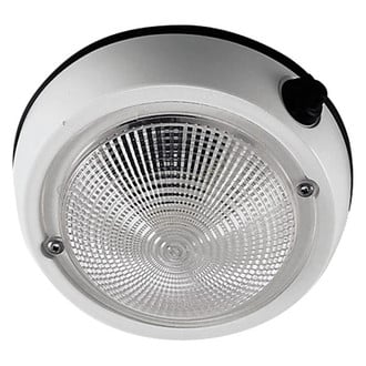 Perko® - 4"D 12V DC White Surface Screw Mount Exterior LED Courtesy Light
