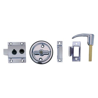 Perko® 1280DP0CHR - Chrome Plated Zinc Flush Cup Rim Latch Set