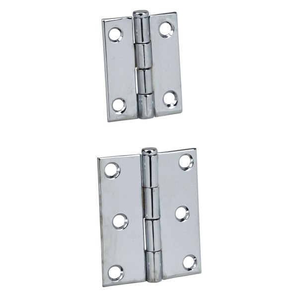 Perko® - 2" L x 1-1/2" W Chrome Plated Zinc Butt Hinges with Removable Pin