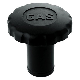 Perko® - 1-1/2" I.D. Black Stabilized Polymer Non-Vented Hose Gas Deck Fill
