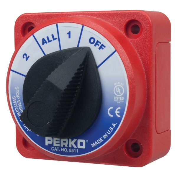 Perko® - Compact 50 V DC 315/450 A 4-Way Selector Battery Switch
