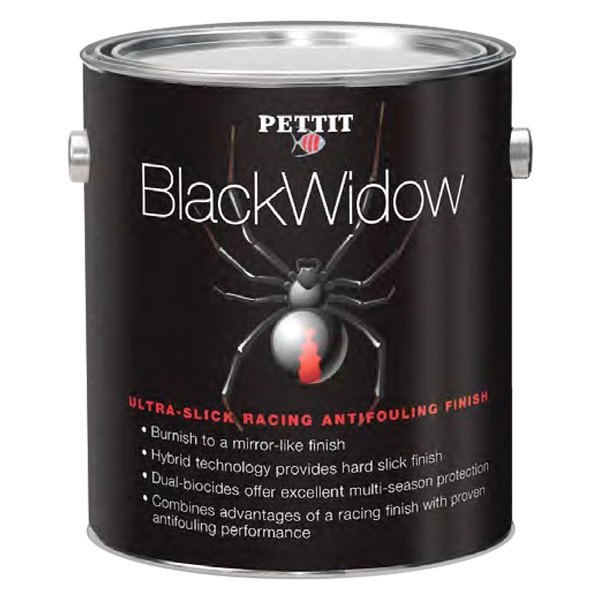 Pettit Paint® - Ultra-Slick 1 qt Black Widow Antifouling Paint