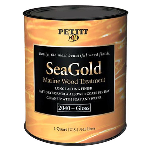 Pettit Paint® - Seagold 1 qt Clear Gloss Wood Varnish