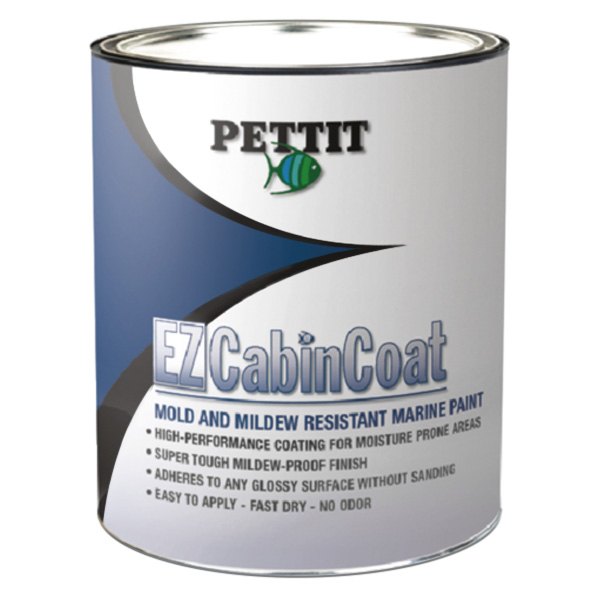 Pettit Paint® - EZ Cabin-Coat 1 qt White Mold and Mildew Resist Topcoat Paint