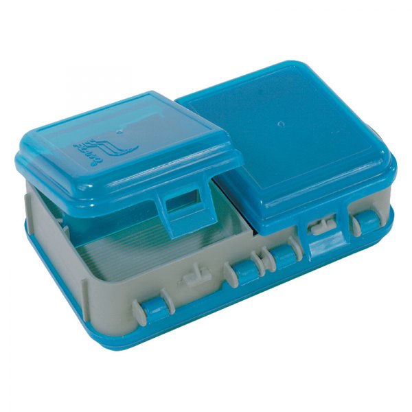 Plano® - Double-Sided Adjustable 5.25" x 1.5" Small Silver/Blue Plastic Tackle Utility Box