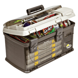 Plano® 777101 - Guide Series™ StowAway™ Pro 21.25" x 12" Graphite/Sandstone Rack Tackle Box