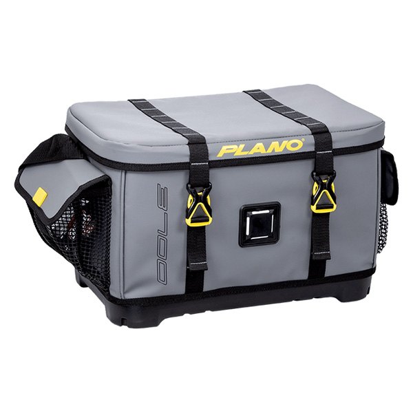 Plano® - Z-Series™ 3700 Size 10" x 18.8" x 10.2" Gray Tackle Bag with Waterproof Base
