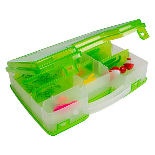 Plano® - Let's Fish 11.25" x 3" Green Satchel Tackle Box