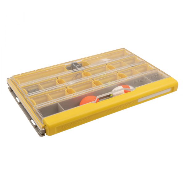 Plano® - EDGE™ Waterproof StowAway™ 3600 Size 11" x 7.25" x 1.38" Yellow/Gray Plastic Terminal Utility Box