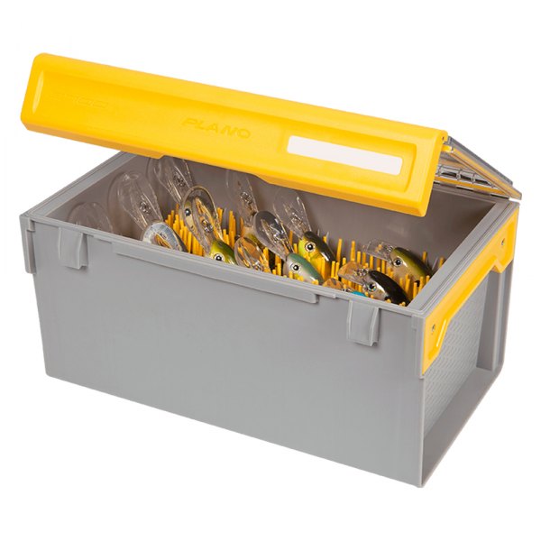 Plano® - EDGE™ Waterproof Crank Yellow/Gray Plastic Tackle Utility