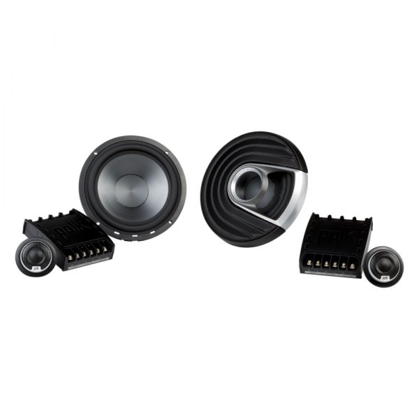 Polk Audio® - MM1 Series 375W 2-Way 4-Ohm 6.5" Black Flush Mount Speakers, Pair