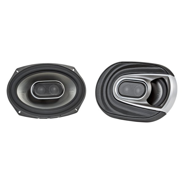Polk Audio® - MM1 Series 450W 3-Way 4-Ohm 6" x 9" Black/Chrome Flush Mount Speakers, Pair