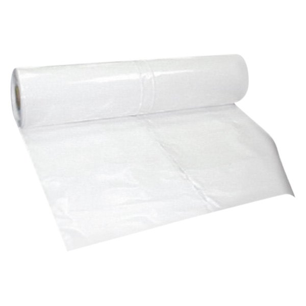 Poly-America® - 128' L x 14' W 7 mil White Plastic Sheeting