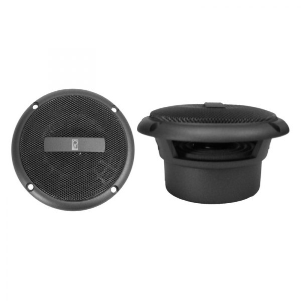 Poly-Planar® - 60W 2-Way 4-Ohm 3" Gray Flush Mount Speakers, Pair