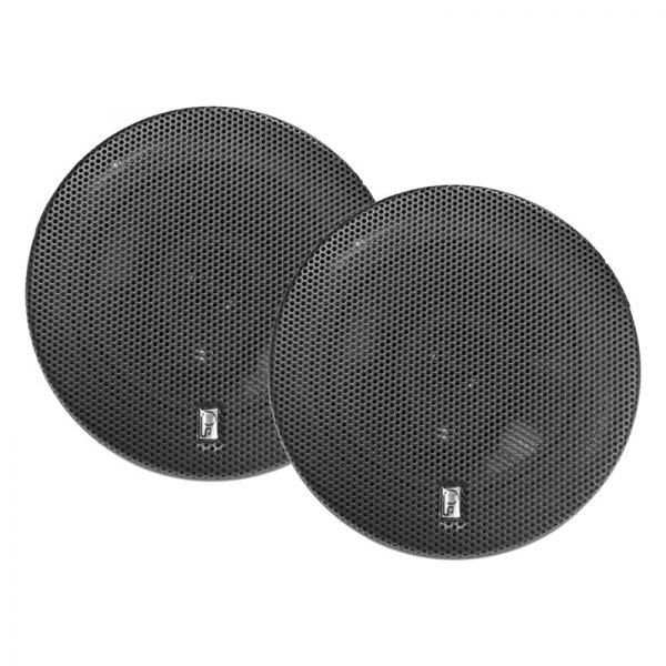 Poly-Planar® - Titanium Series 200W 3-Way 4-Ohm 6" Black Flush Mount Speakers, Pair