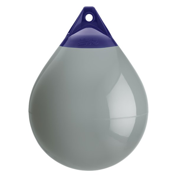 Polyform US® - A-4 Series 20.5" D x 27" L Gray One Eye Round Inflatable Buoy