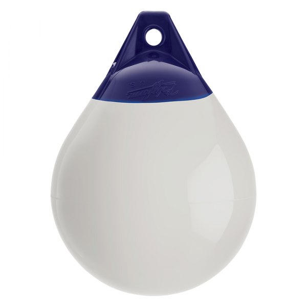 Polyform US® - A-2 Series 14.5" D x 19.5" L White One Eye Round Inflatable Buoy