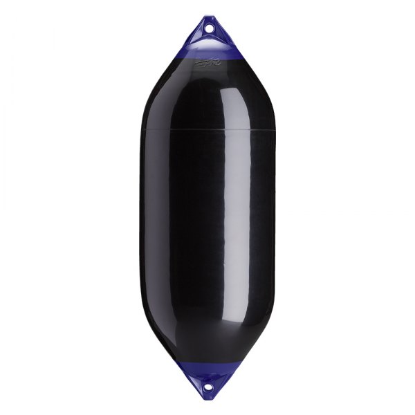 Polyform US® - F-10 Series 18" D x 50" L Black Twin Eye Cylindrical Inflatable Fender