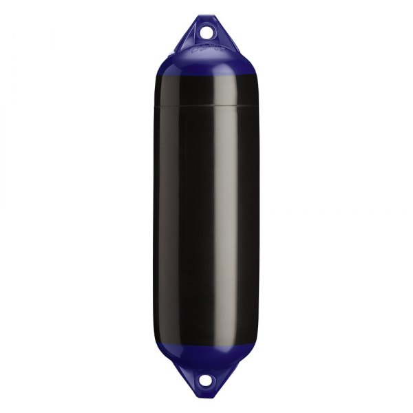 Polyform US® - F-3 Series 8.2" D x 30" L Black Twin Eye Cylindrical Inflatable Fender