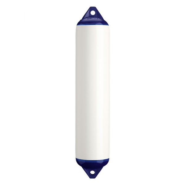 Polyform US® - F-4 Series 8.5" D x 40.5" L White Twin Eye Cylindrical Inflatable Fender