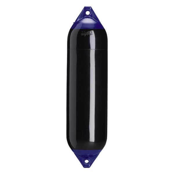 Polyform US® - F-6 Series 11" D x 42" L Black Twin Eye Cylindrical Inflatable Fender