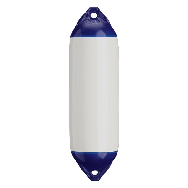 Polyform US® - F-02 Series 7.5" D x 26" L White Twin Eye Cylindrical Inflatable Fender