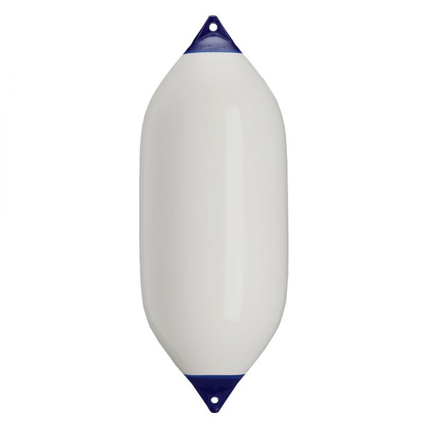 Polyform US® - F-11 Series 21.2" D x 57.5" L White Twin Eye Cylindrical Inflatable Fender