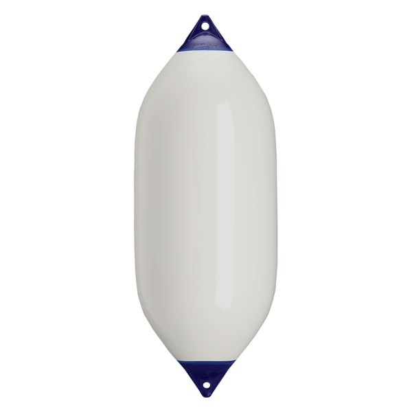 Polyform US® - F-11 Series 21.2" D x 57.5" L White Twin Eye Cylindrical Inflatable Fender