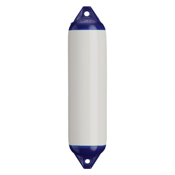 Polyform US® - F-1 Series 6" D x 24" L White Twin Eye Cylindrical Inflatable Fender