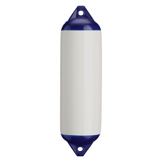 Polyform US® - F-3 Series 8.2" D x 30" L White Twin Eye Cylindrical Inflatable Fender