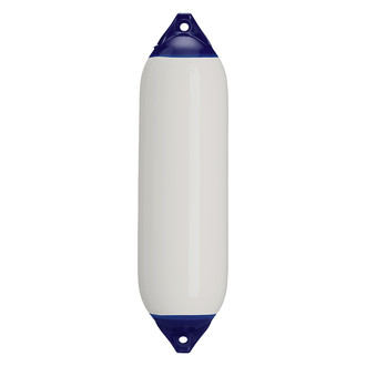 Polyform US® - F-6 Series 11" D x 42" L White Twin Eye Cylindrical Inflatable Fender