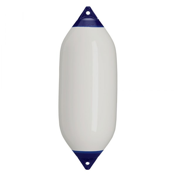 Polyform US® - F-7 Series 15" D x 41" L White Twin Eye Cylindrical Inflatable Fender