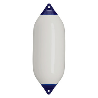 Polyform US® - F-7 Series 15" D x 41" L White Twin Eye Cylindrical Inflatable Fender