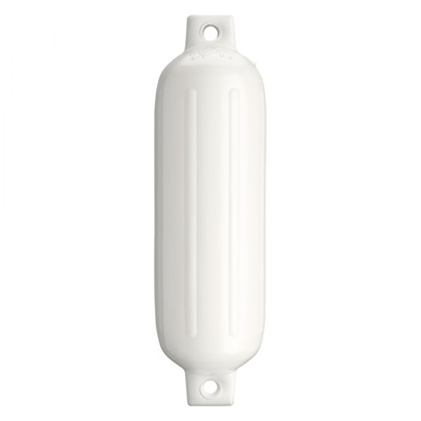 Polyform US® - G-3 Series 5.5" D x 19" L White Twin Eye Cylindrical Inflatable Fender with Air Adaptor