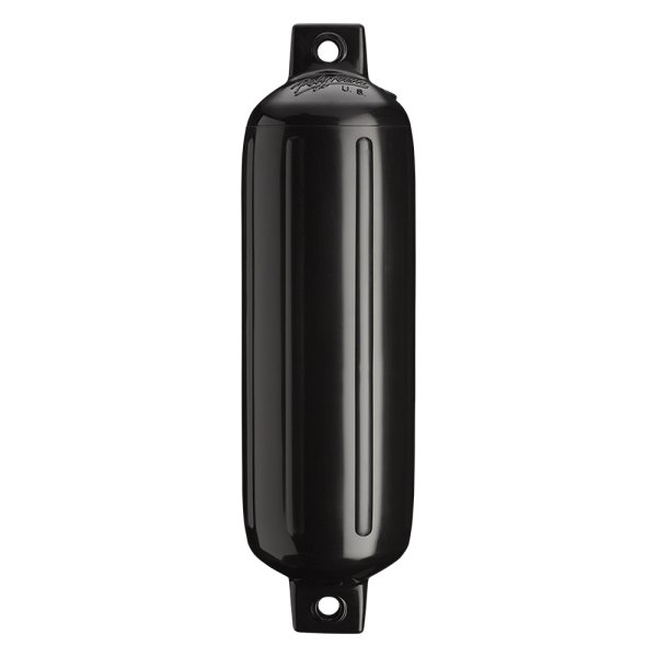 Polyform US® - G-4 Series 6.5" D x 22" L Black Twin Eye Cylindrical Inflatable Fender with Air Adaptor