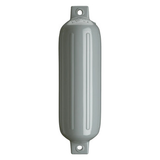 Polyform US® - G-4 Series 6.5" D x 22" L Gray Twin Eye Cylindrical Inflatable Fender with Air Adaptor