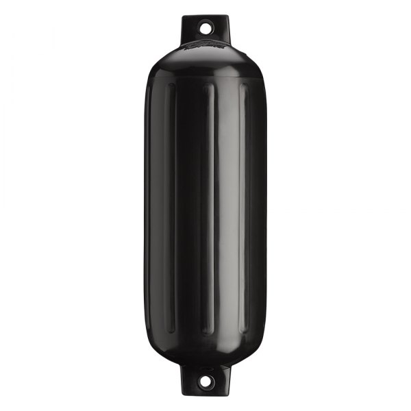 Polyform US® - G-5 Series 8.8" D x 26.8" L Black Twin Eye Cylindrical Inflatable Fender with Air Adaptor