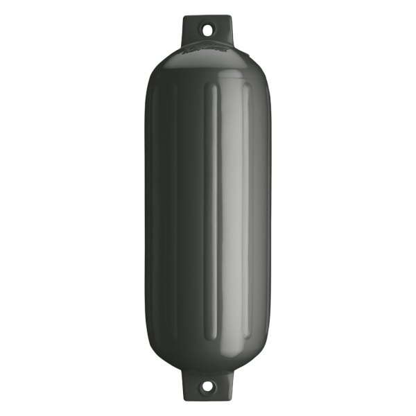 Polyform US® - G-5 Series 8.8" D x 26.8" L Graphite Twin Eye Cylindrical Inflatable Fender with Air Adaptor