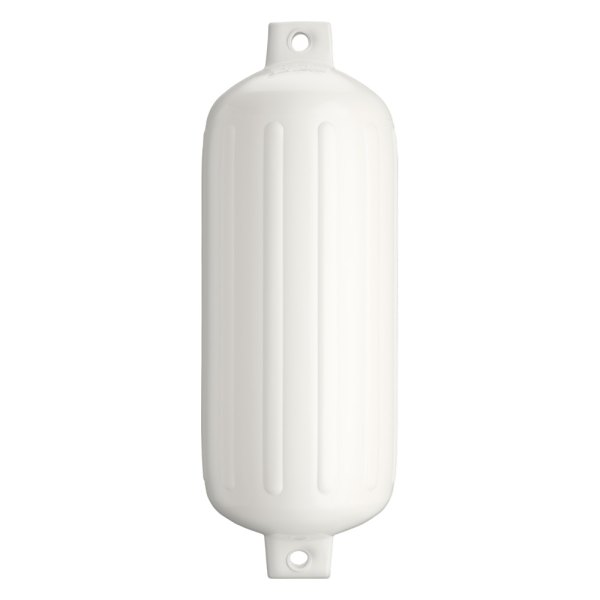 Polyform US® - G-6 Series 11" D x 30" L White Twin Eye Cylindrical Inflatable Fender with Air Adaptor